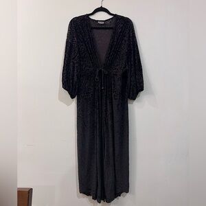 Free People Intimately In My Heart Burnout Velvet Kimono